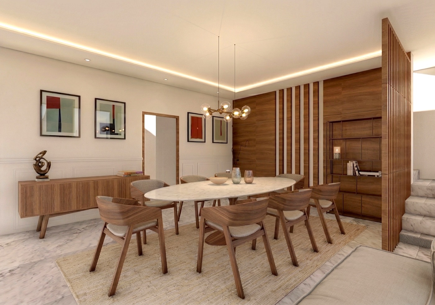 Salle à manger Villa P